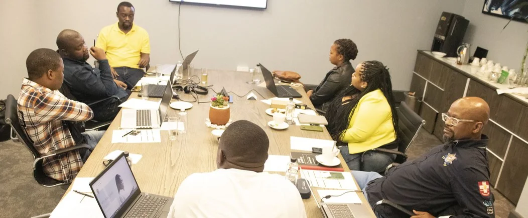 The Pace Online team in a planning meeting